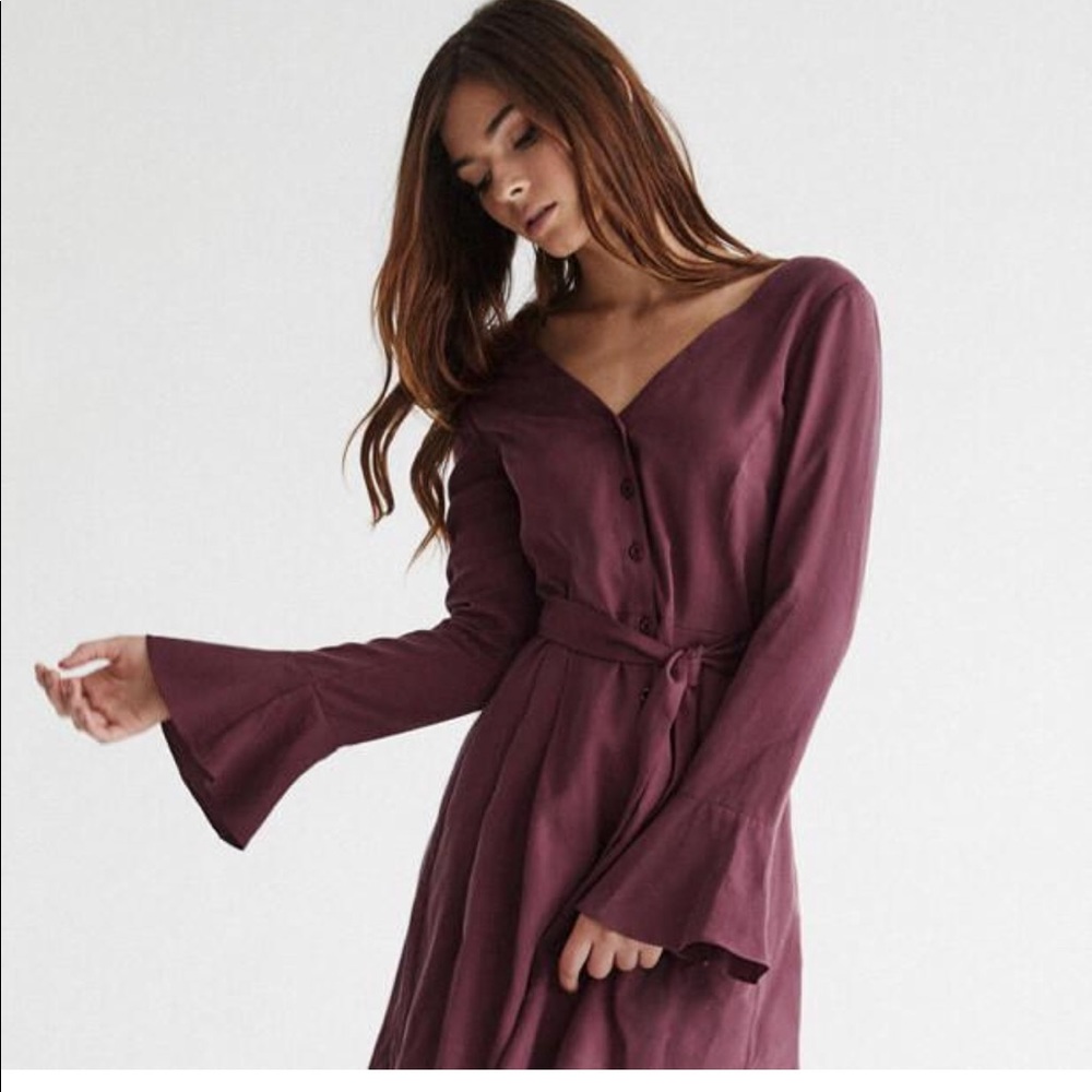 Burgundy versatile Tencel Dress Vetta Capsule